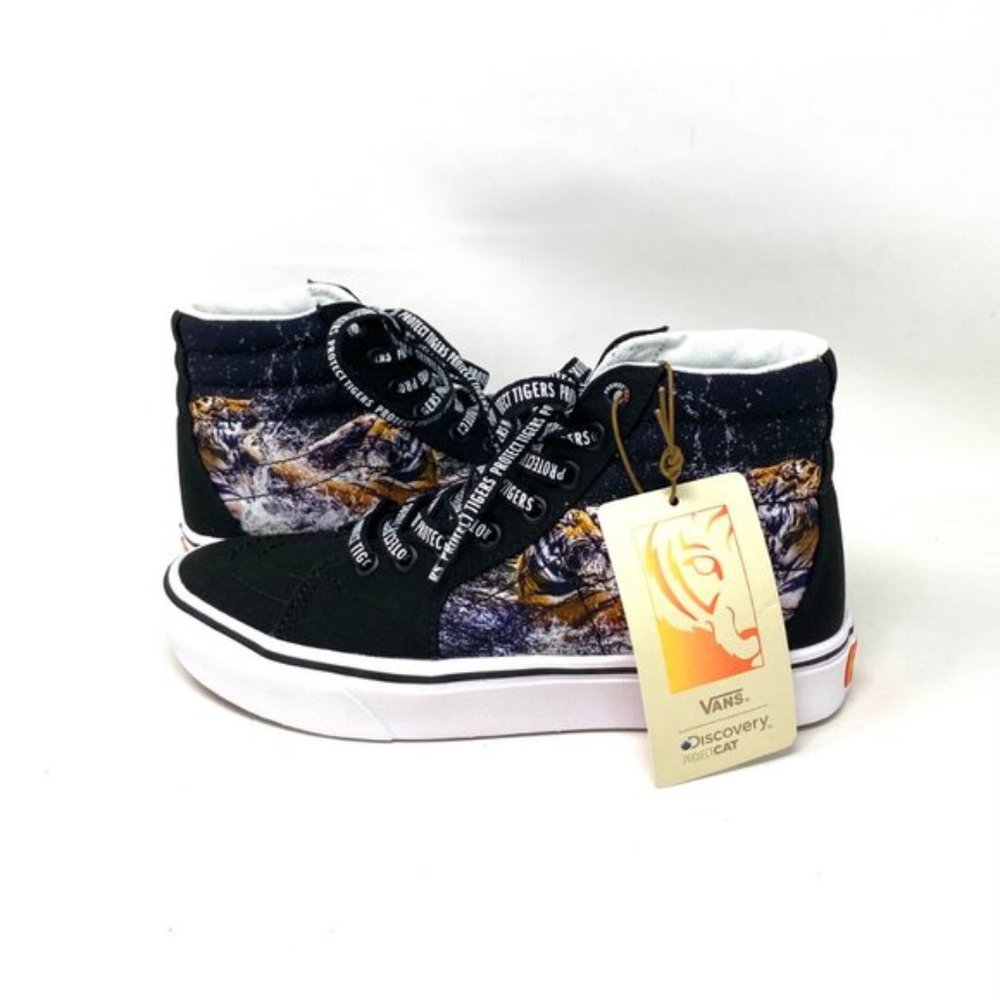 VANS SK8-HI Discovery Comfycush Shoes Womens Black Skate Canvas Size VN0A3WMB9EF - Picture 7 of 10
